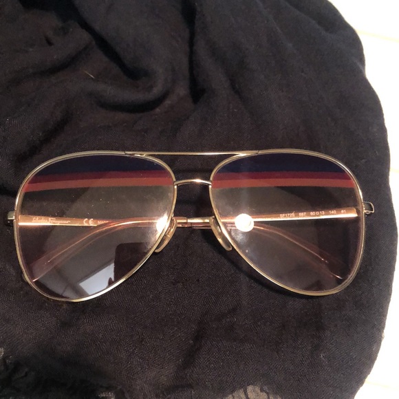 Ferragamo A07 Aviator Gradient Sunglasses - Picture 2 of 5